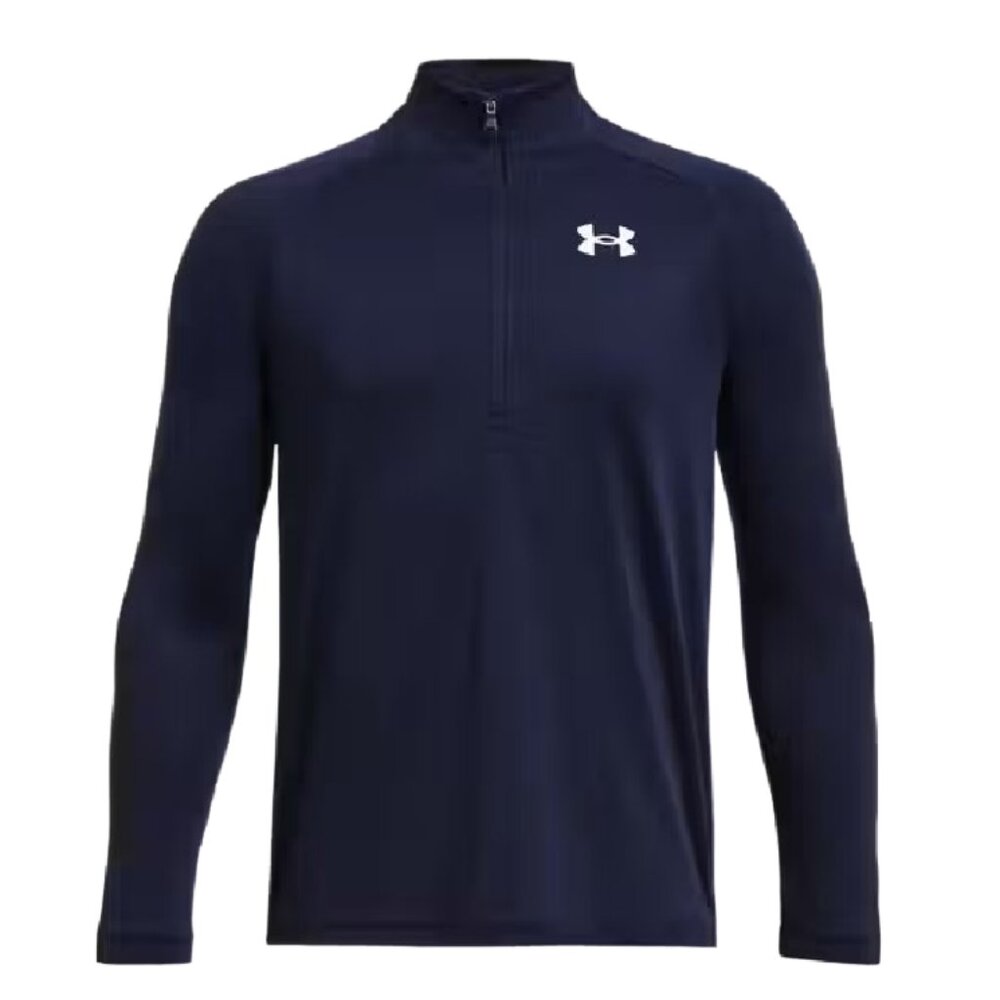 Under Armour Men's XL Quarter Zip Pullover | Double Knit | Navy Blue
